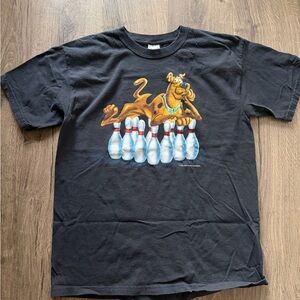 Y2K Scooby Doo Shirt L Gildan Hanna Barbera Graphic Bowling Pins Cartoon Mens
